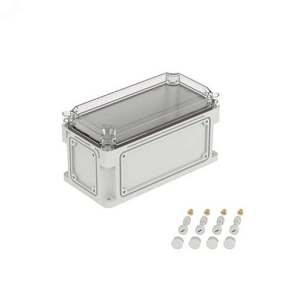 Корпус RAM box без МП 300х150х160 мм, с фланцами, прозрачная крышка высотой 35 мм, IP67 531311