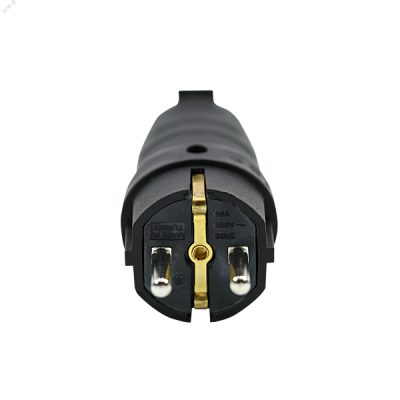 Вилка MultiSet 2К+З 16А/250В IP44 угловая каучуковая черн. SE MST1102BK