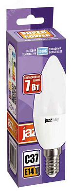 Лампа светодиодная PLED-SP 7Вт C37 свеча 5000К холод. бел. E14 560лм 230В 1027832-2